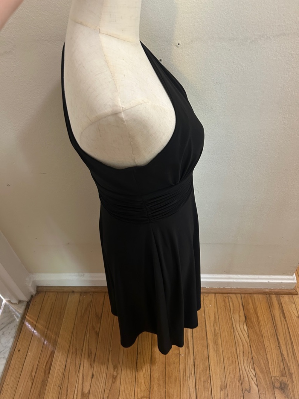 Evan Picone One-Shoulder Black Cocktail Dress 🌹 - Picture 7 of 10